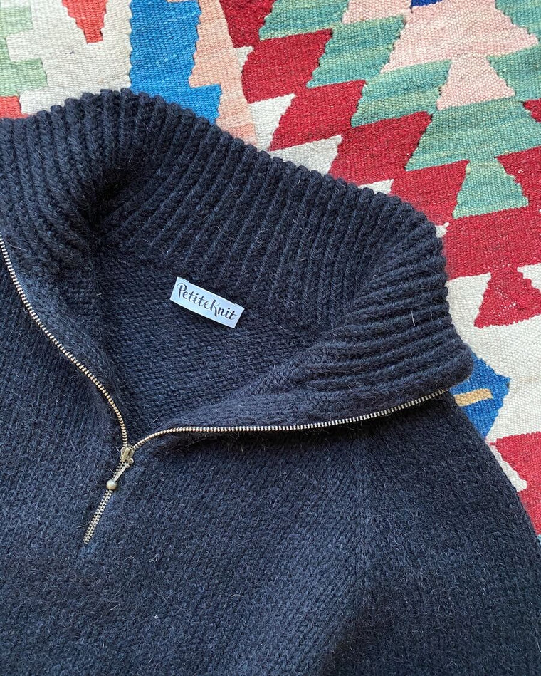 Lynlås i sort på 35 cm