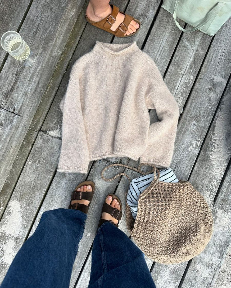 Liggende brun Cloud Sweater