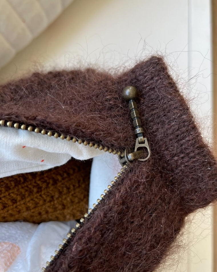 Zipper 17 cm - Chocolate brown