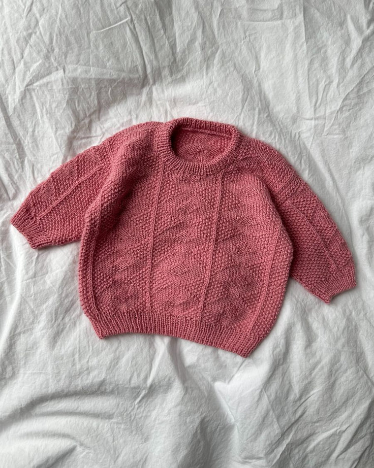 Liggende lyserød Esther Sweater Baby