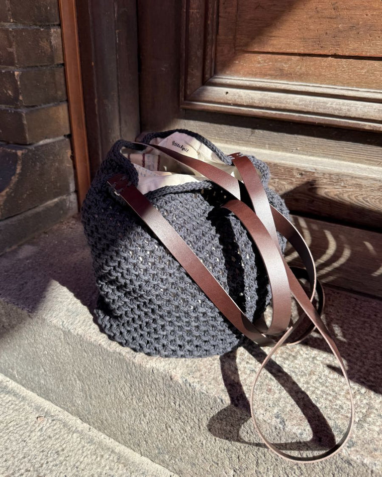 Læderstropper til French Market Bag - Mørkebrun