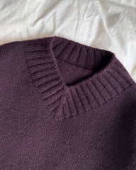 Detaljebillede af bordeaux Hannah Sweater V-neck