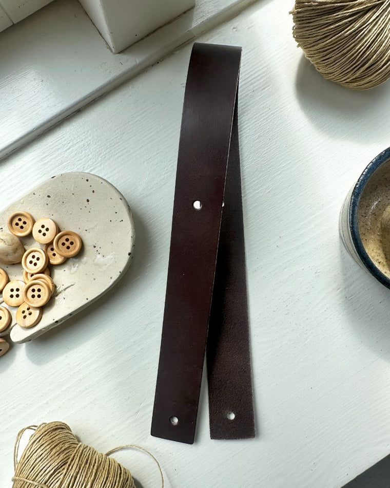 Leather strap for Juno Bag  - Dark brown