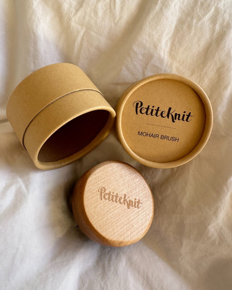Petiteknit mohairbørste i emballge