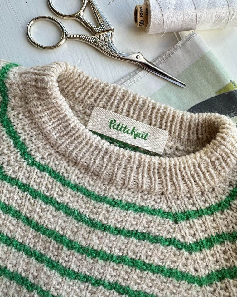 5 stk Petiteknit statement green labels