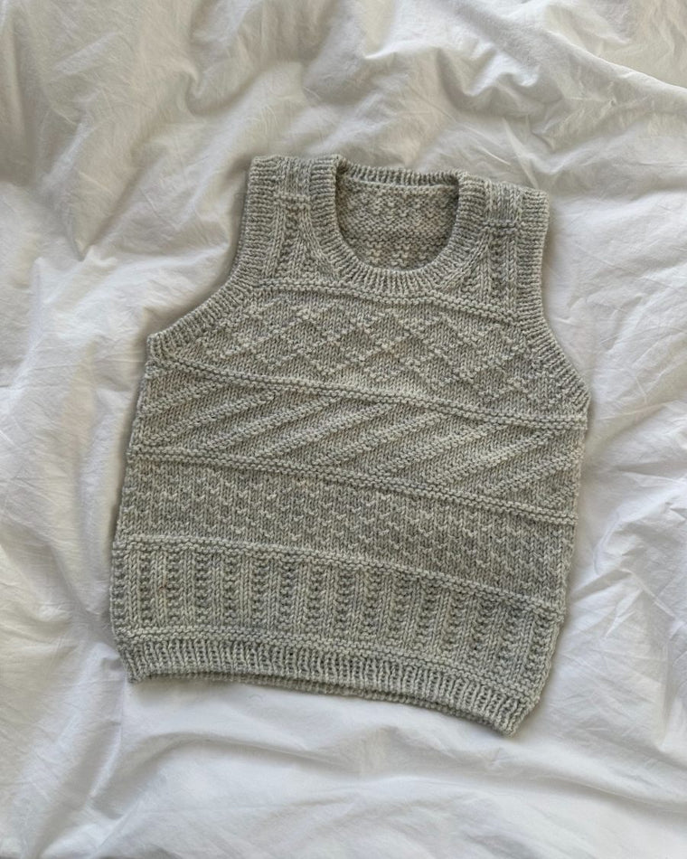 Dreng iført lysegrå Storm Slipover Junior